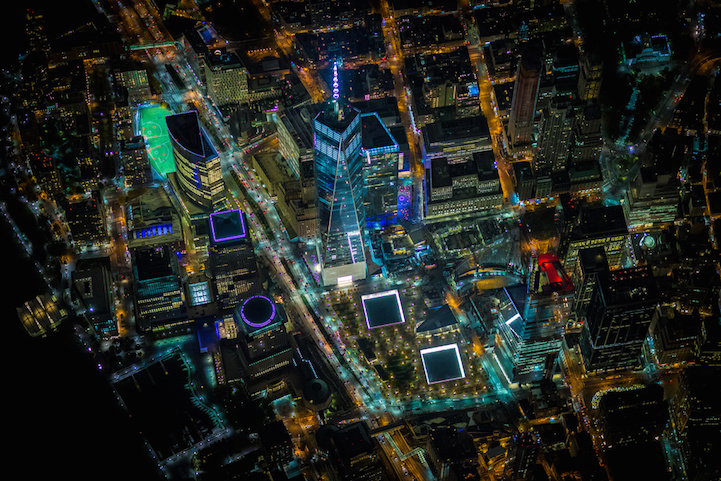 Griddy Cities: Aerial Cyberpunk Cityscapes Shot from 7,500 Feet | Urbanist