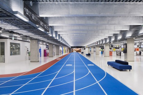 japanese airport terminal tracks