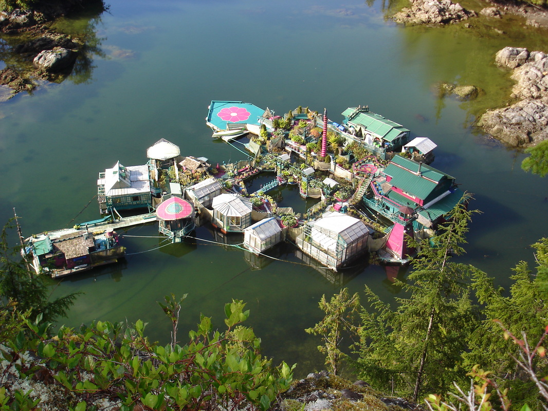 pool floating island