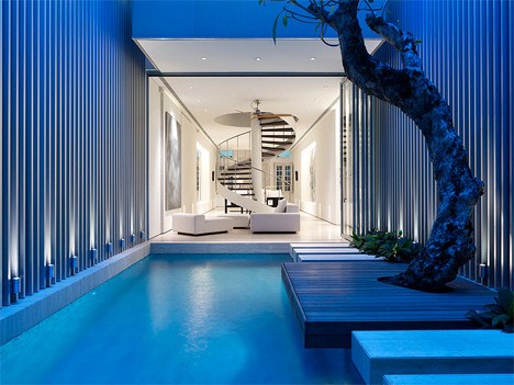 modern pool interior courtyard 1