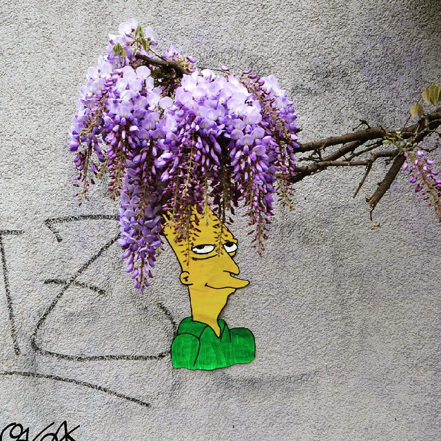 nature street art sideshow bob