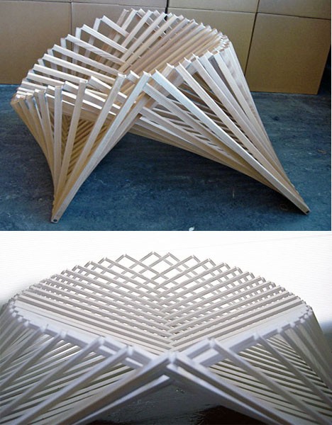 sculptural furniture folding stool 2