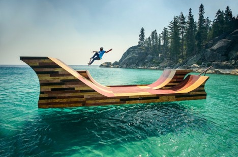 skate parks floating ramp