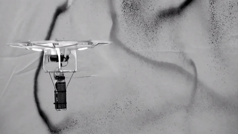 Rise of Robotic Graffiti Drone Vandal Sprays Paint in Midair Urbanist