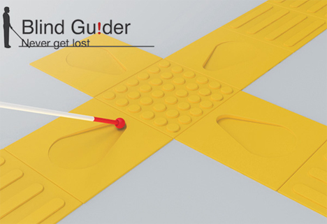 Blind Guide Path Blind Ambitions: 11 Assistive Ideas for the Visually Impaired | Urbanist