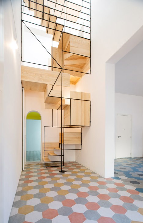 modern stairs cubist