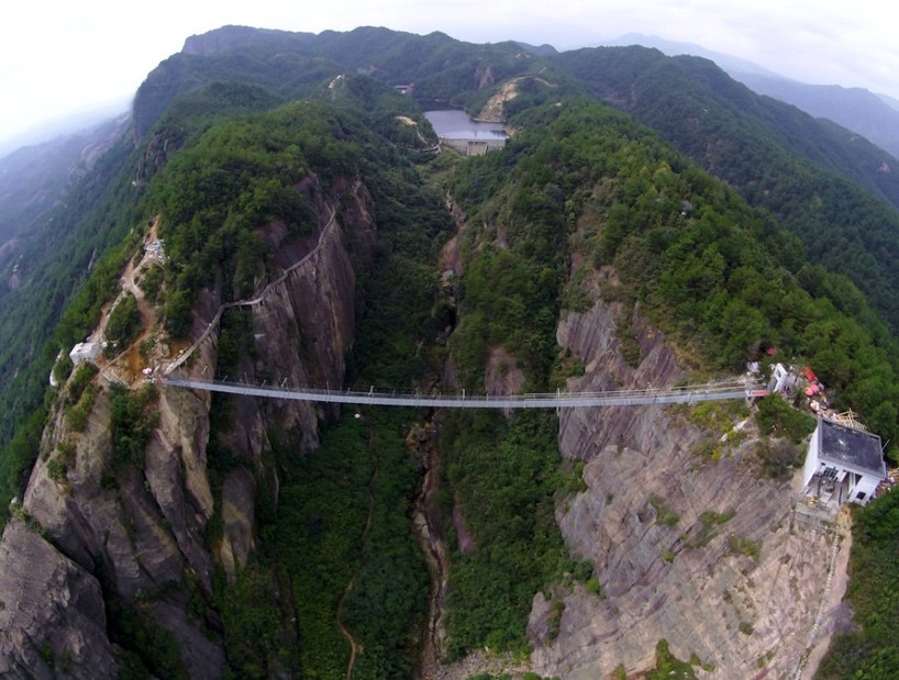 glass suspension bridge