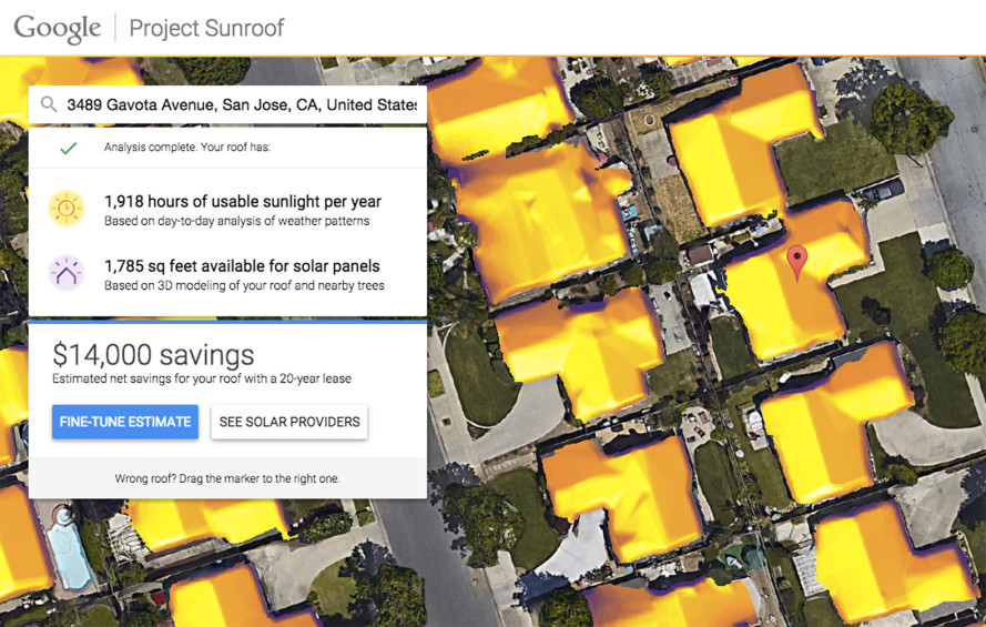 Google Sunroof Search to Save Money With Home Solar Power Urbanist