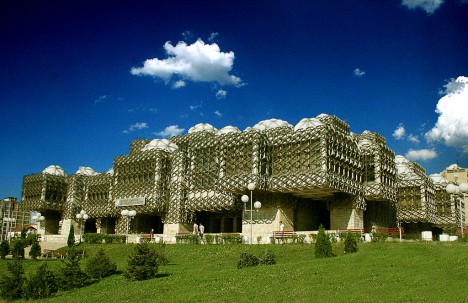 ugly architecture national library kosovo