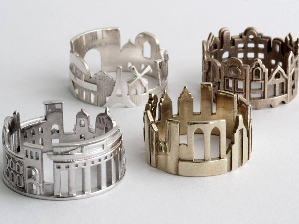 architectural ring collection
