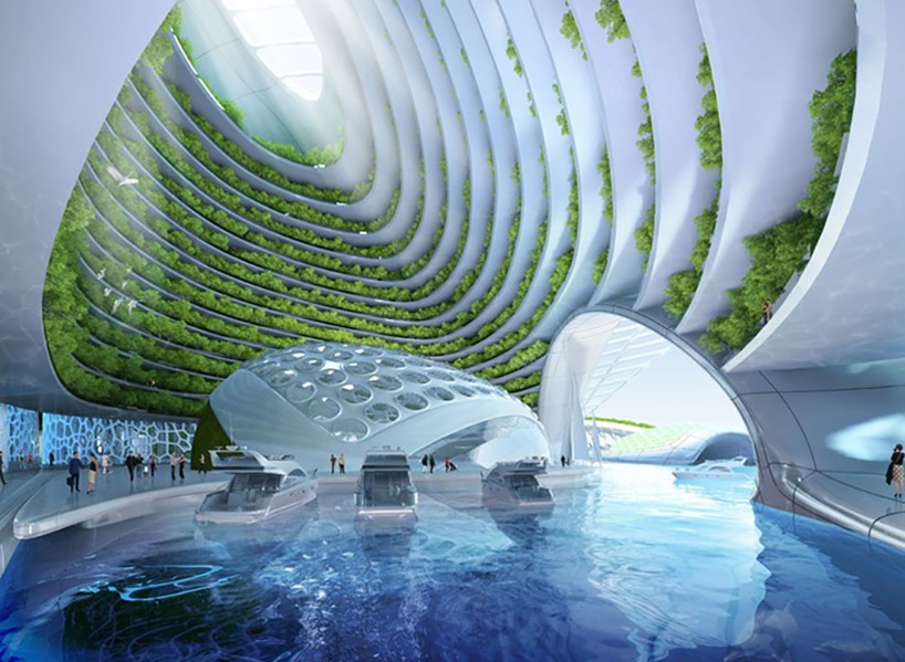 Seascraper: Lush 3D-Printed Self-Sustaining Floating Cities - WebUrbanist