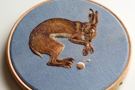 animal art embroidery