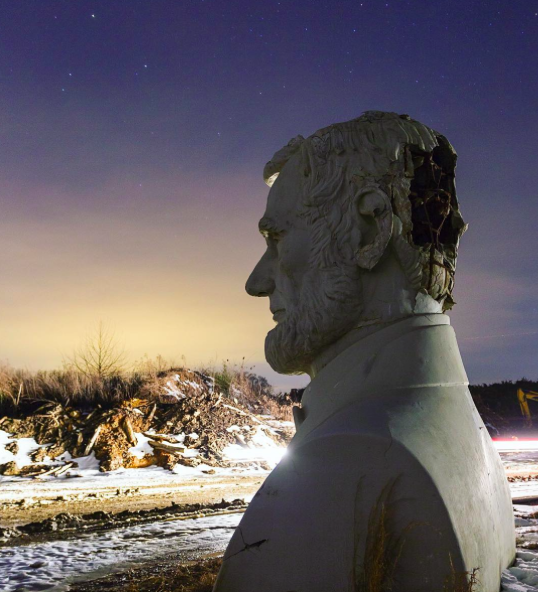 Presidential Graveyard 43 Colossal Statues Crumble in a Field