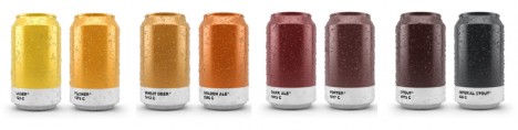 color coded beer cans