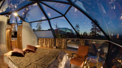 glass roofs igloos iceland