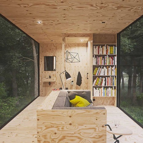 plywood modern cabin 3