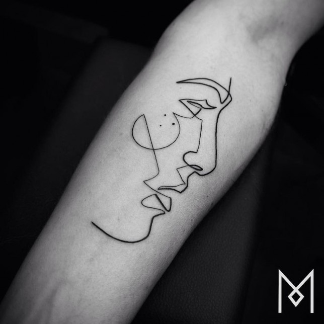 Minimalist Tattoos: Elegant Body Art Drawn With Just One Line | Urbanist