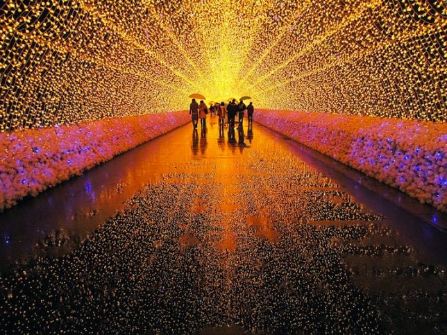 Light Tunnel in Japan
