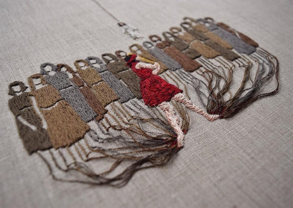 Design in Stitches 45 Artistic Embroidered & CrossStitched Creations