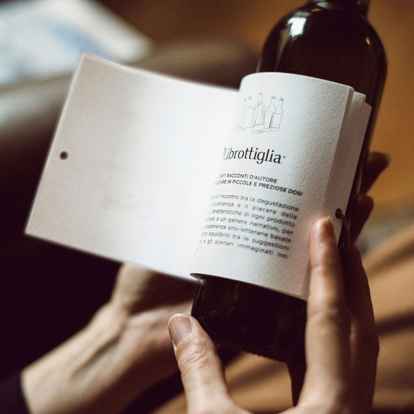 Pairing Wine & Literature Italian ‘Book Bottles’ Wrapped With Short