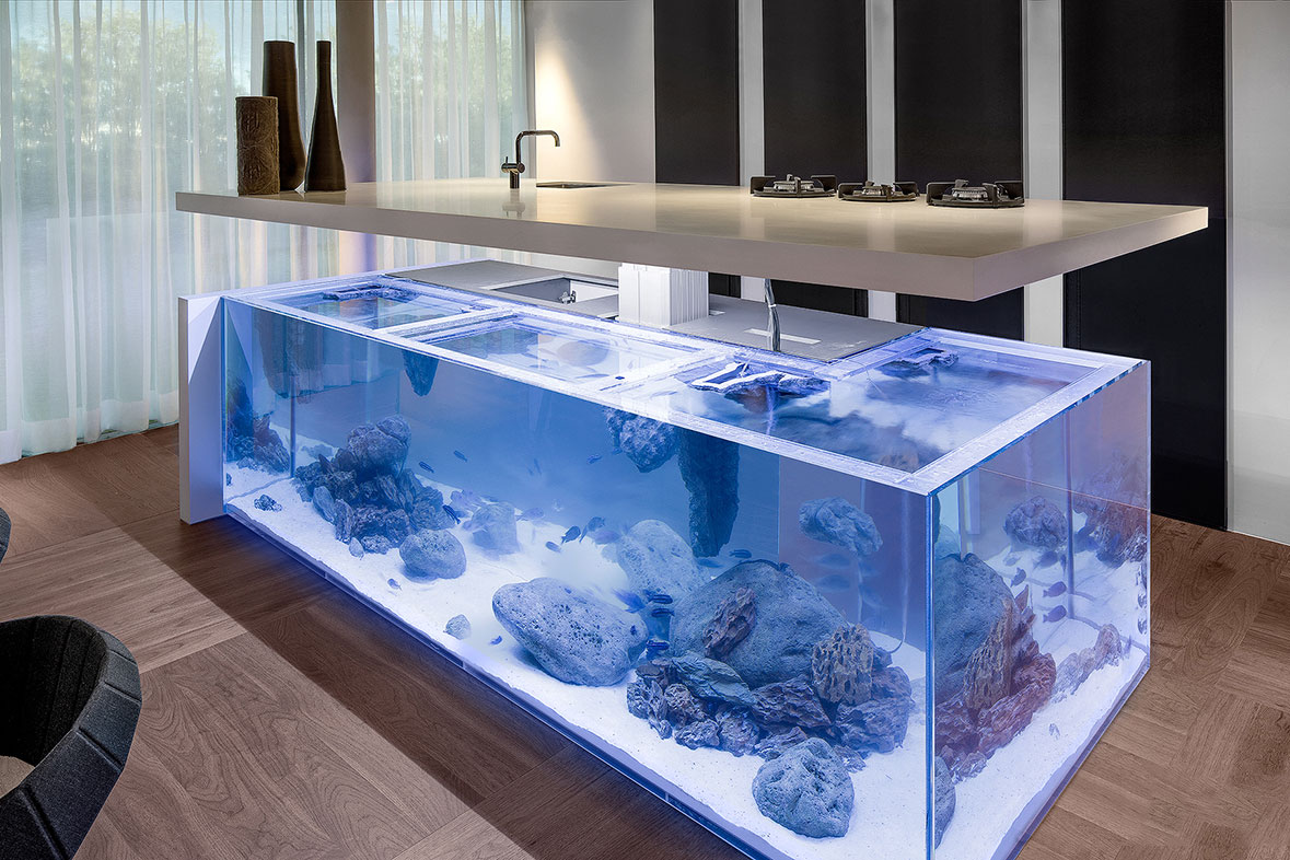 fish tank bar table