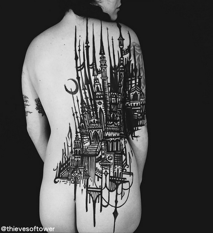 Modern Markings: 42 Bold Black & White Tattoo Designs | Urbanist