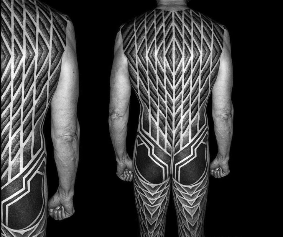 Modern Markings: 42 Bold Black & White Tattoo Designs | Urbanist