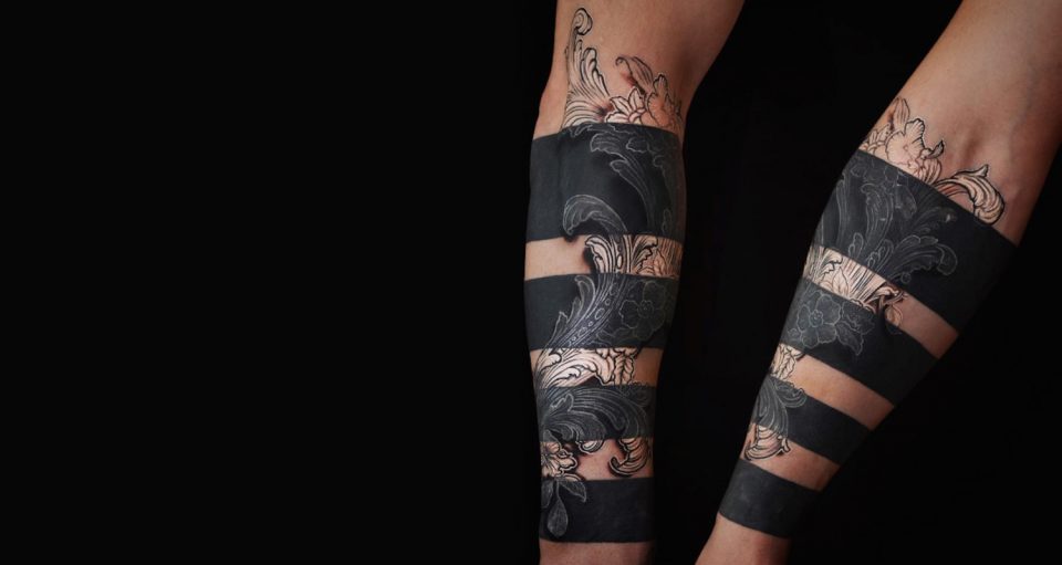 White Ink On Black Tattoo: 10 Stunning Examples - wide 9