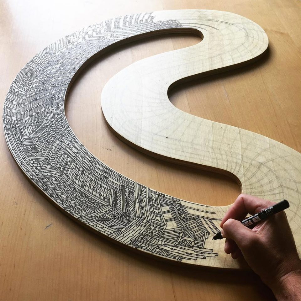Ouroborus Buildings: Artist Loops Infinite Skyscrapers Back on ...
