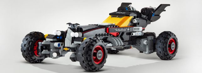 life-sized lego batmobile