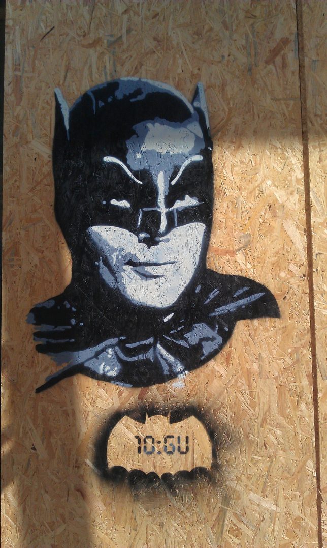BAM! BIFF! POW! Street Art Showcases Adam West's Batman - WebUrbanist