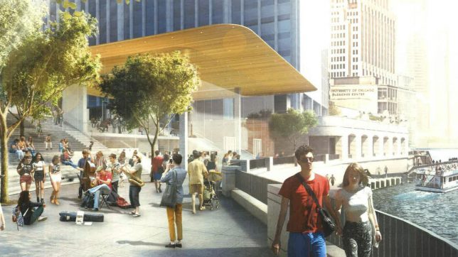 The Roof of the New Apple Store in Downtown Chicago Looks Like a Giant  MacBook