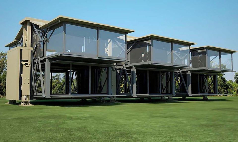 FlatPack Mobile Architecture This Building Will SelfConstruct in 8