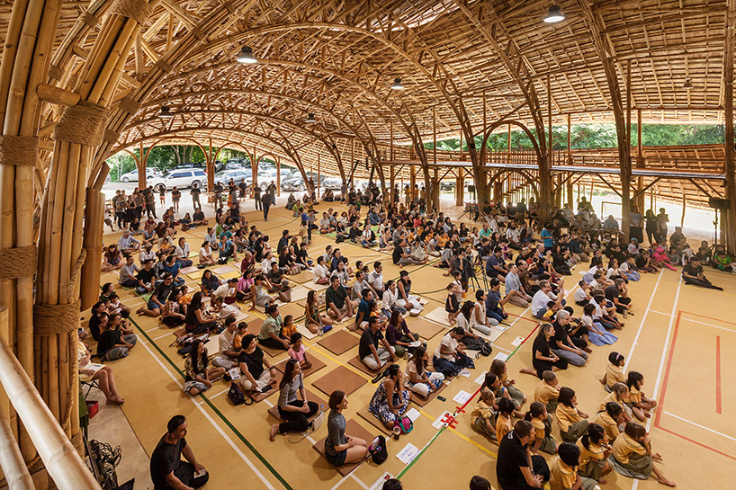 Picture of Zero-Carbon, All Bamboo Sports Hall Features Organic 50-Foot Trusses ...