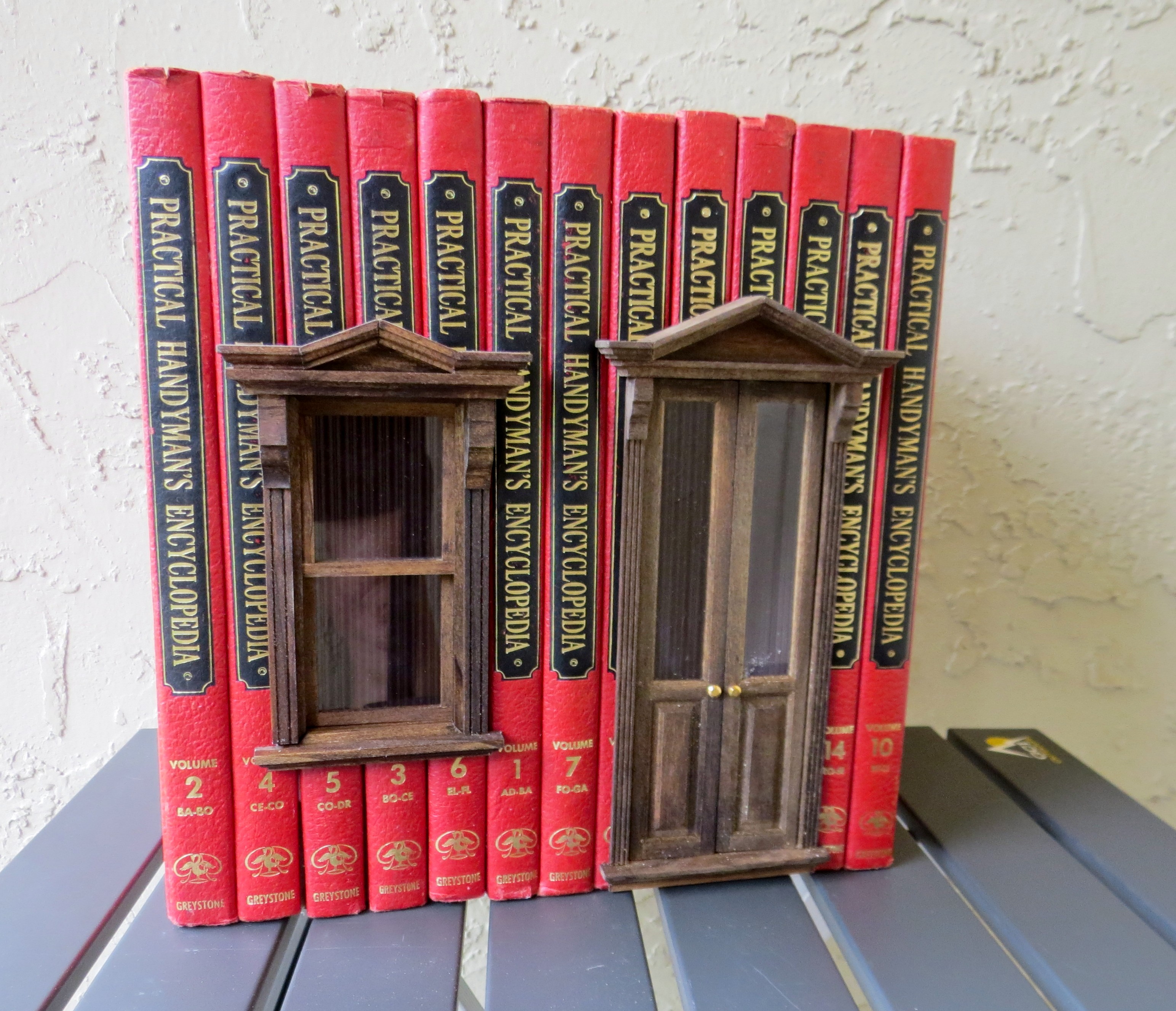 Book Boxes Vintage Style Dollhouses Made Of Hollowed Out