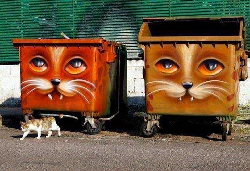 Has Bins 15 More Street Artistic Trash Dumpsters Urbanist