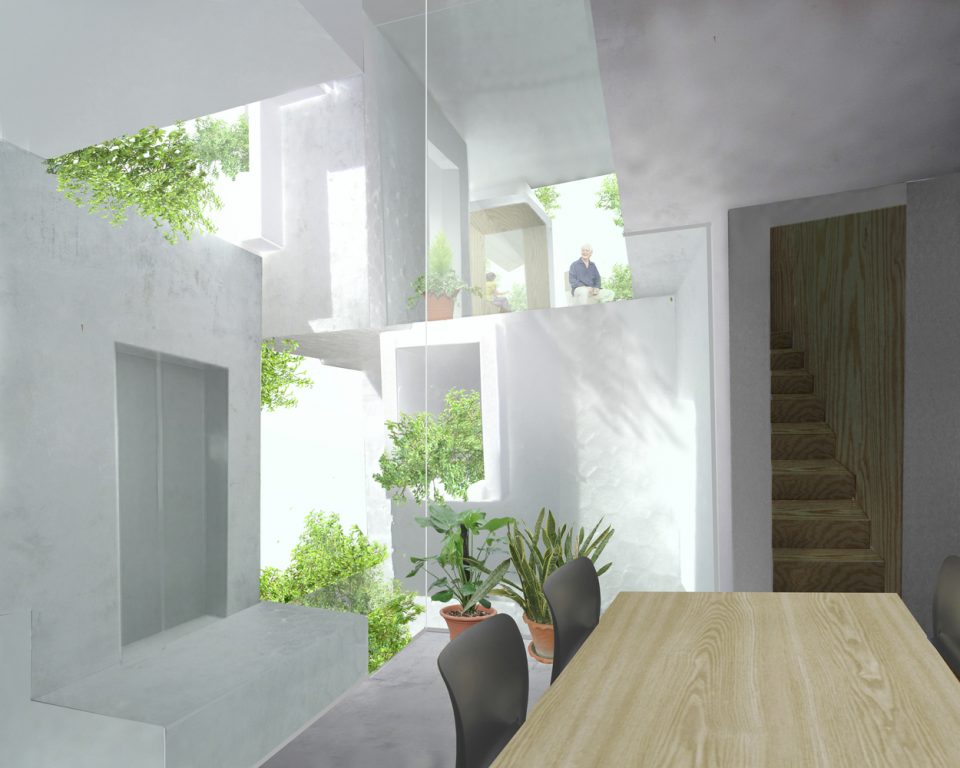 Tree-ness House: An Urban Jumble of Concrete Volumes & Terraces ...