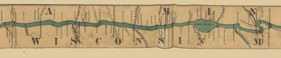 Map Ribbon Route Ribbon Maps: Pocket-Sized Mississippi Riverboat Scrolls Unroll to 11 ...